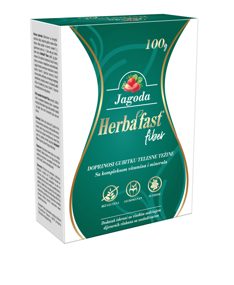 HERBAFAST fiber JAGODA 100g 1 kes