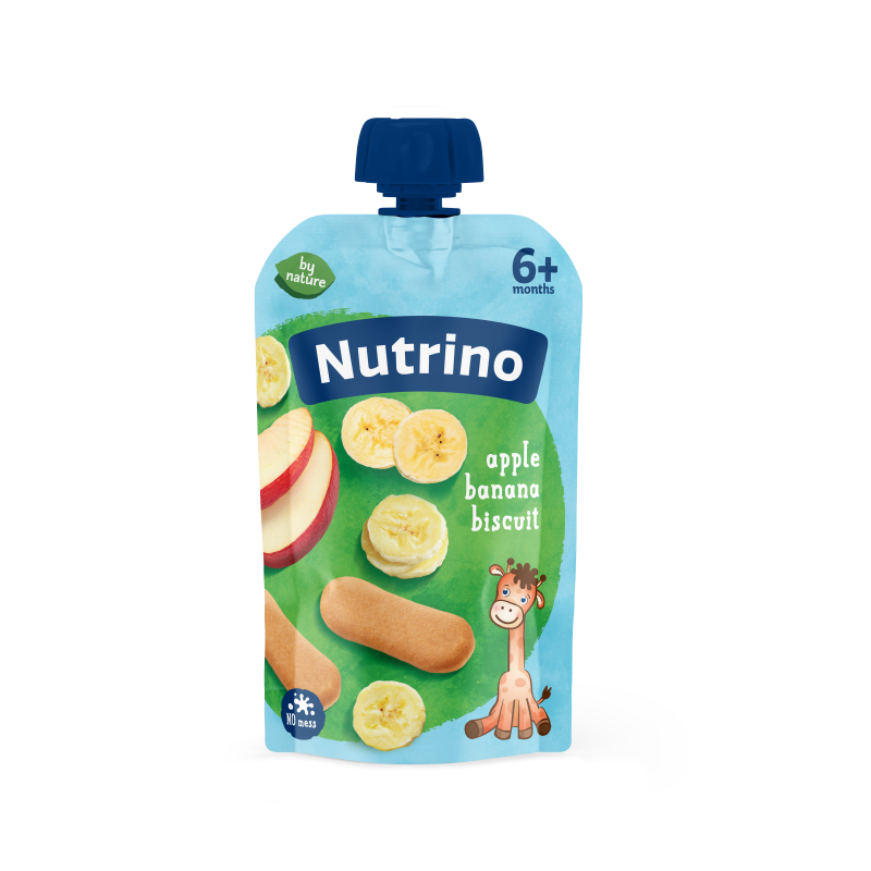 NUTRINO vocni pire jabuka banana keks 100gr 0629