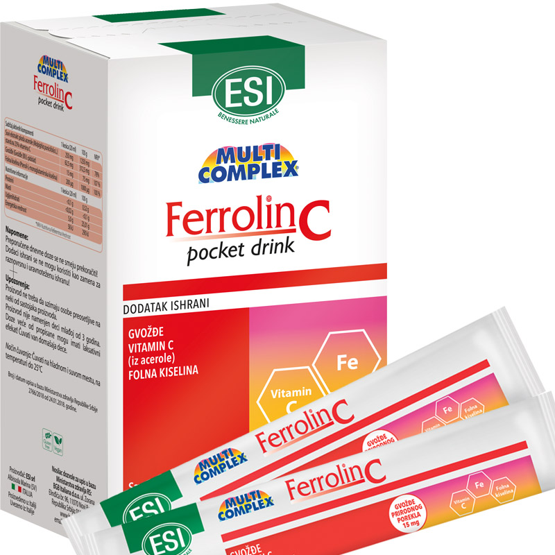 FERROLIN C pocket drink 24k ESN/1KES/