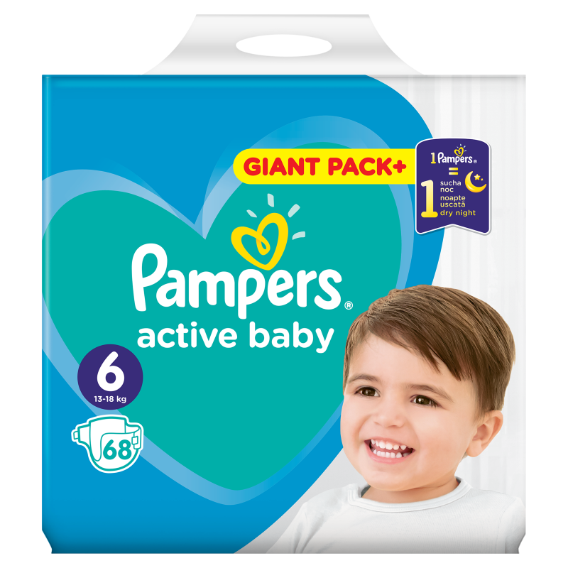 PAMPERS 6 LARGE (68) 0697