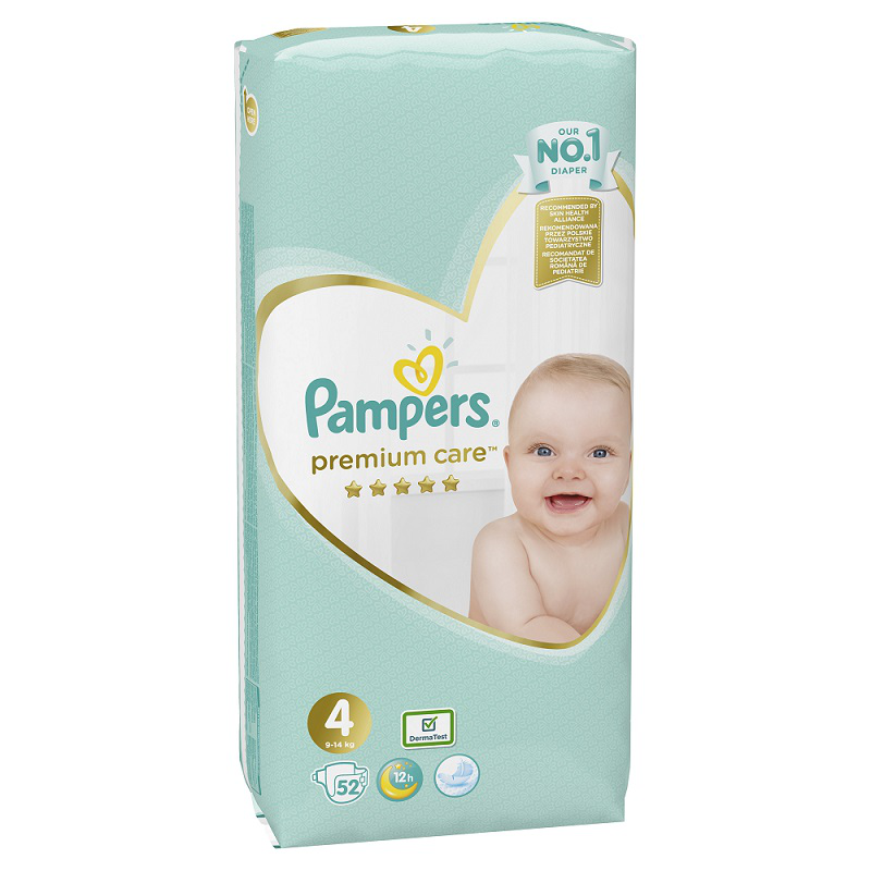 PAMPERS premium 4 Maxi 52k PRG